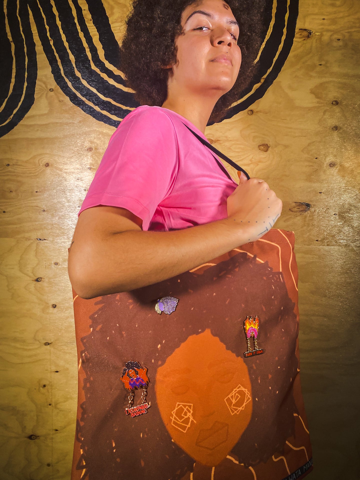 Brown Girl on Country Tote Bag