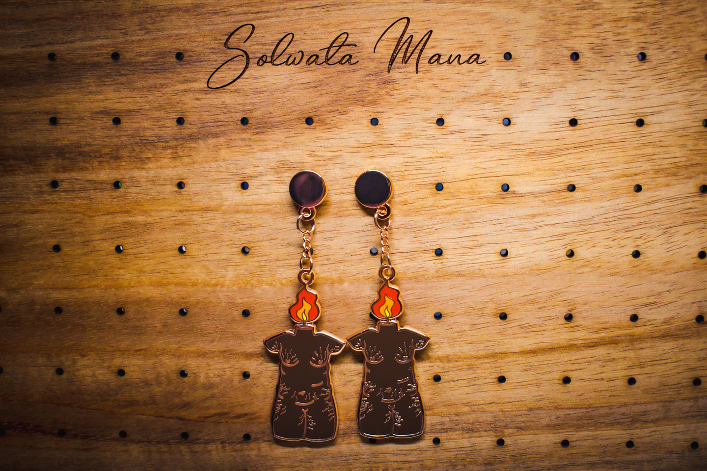 Bawdy Candle Earrings